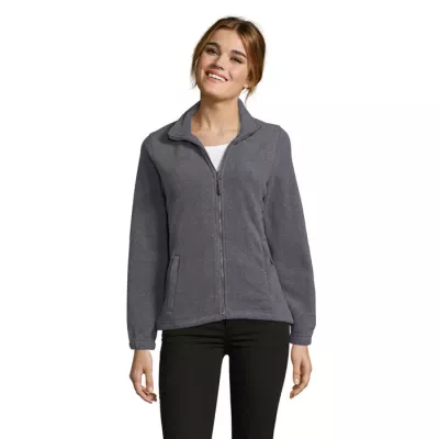 Polar damski rozpinany 300 g/m² Sol's NORTH WOMEN - Szary Melanż (S54500-GM)