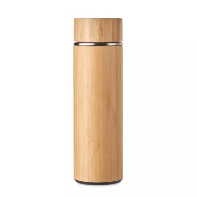 Termos dwuścienny z zaparzaczem 400 ml TAMPERE - Drewna (MO6272-40)