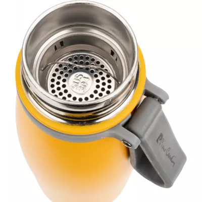 Butelka termiczna stalowa Pierre Cardin 650 ml - żółty (B9000501IP308)