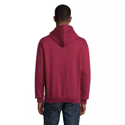 Bluza unisex z kapturem 280 g/m² Sol's CONDOR - Burgundy (S03815-BG)