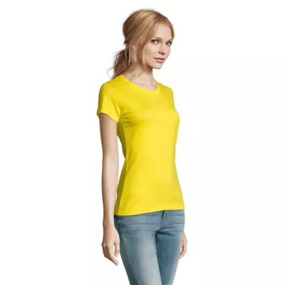 Koszulka damska 190 g/m² Sol's IMPERIAL WOMEN - Lemon (S11502-LE)