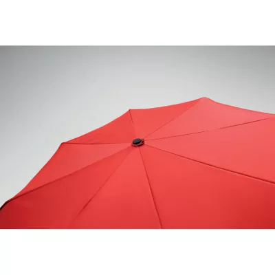 Parasol składany wiatroodporny 21" z RPET UMKRAB - Czerwony (MO2692-05)