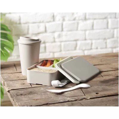 MIYO POP jednopoziomowe pudełko śniadaniowe o pojemności 700 ml - Sandstone (21077806)