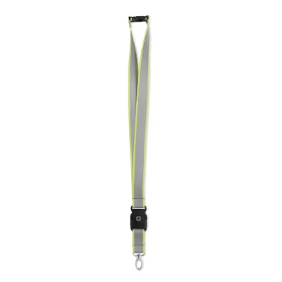 Smycz odblaskowa z RPET z karabińczykiem 25 mm TOSEE - Fluorescencyjny Zólty (MO2825-70)