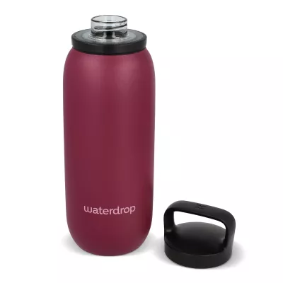 Termiczna butelka uniwersalna Waterdrop z ustnikiem 600 ml - bordowy (LT47000-N0019)