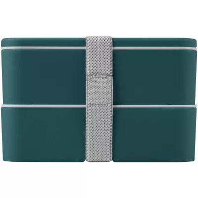 MIYO POP dwupoziomowe pudełko śniadaniowe 700+700 ml - Deep Sea Green (21077964)