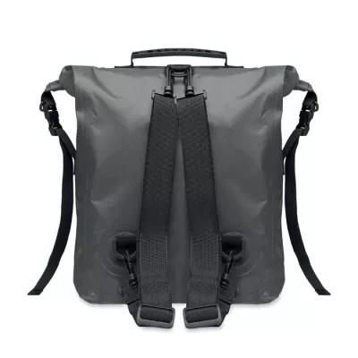 Plecak wodoodporny rolltop z RPET 25 l SCUBAROLL - Kamienny Szary (MO2181-15)