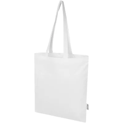 Madras Blend torba na zakupy z bawełny z recyklingu z certyfikatem GRS o gramaturze 140 g/m² i pojemności 7l - Biały (12076001)