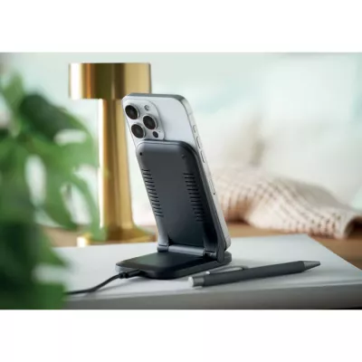 Ładowarka bezprzewodowa składana 15W POWERFOLD - Czarny (MO3140-03)