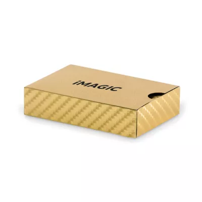 Karty do gry wodoodporne z PET AS - Matowy Zloty (MO2699-98)