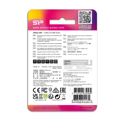 Pendrive Ultima U05, 32GB 2.0 Silicon Power - czarny (EG814403 32GB)