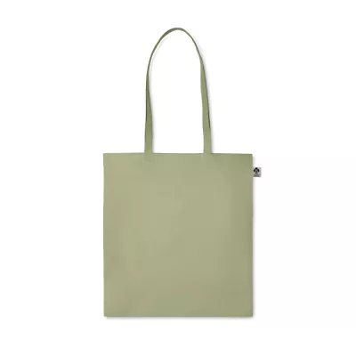 Torba z bawełny organicznej 140 g/m² ZIMDE COLOUR - Zielony (MO6189-09)