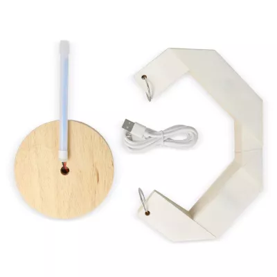 Coollux składana papierowa lampa LED Luna 25cm inspirowana origami - naturalny-t (LT40727-N0094)