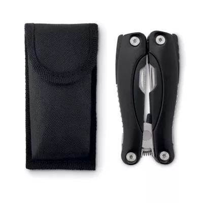 Nóż wielofunkcyjny 9w1 w etui ALOQUIN - Czarny (MO8914-03)