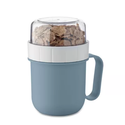 Kubek śniadaniowy z pojemnikiem 450 ml CUP ON GO - Petrol (MO2679-20)