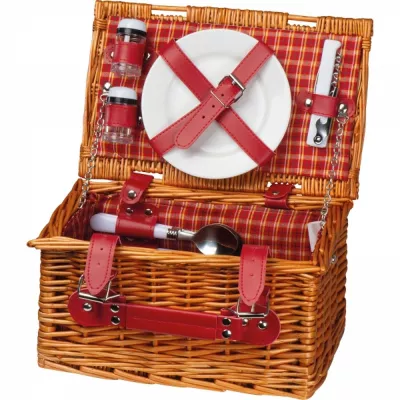 Kosz piknikowy dla 2 osób SHARON - brązowy (6085601)
