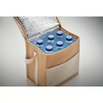 Torba chłodząca jutowa na butelki 3 l LONA - Bezowy (MO2503-13)