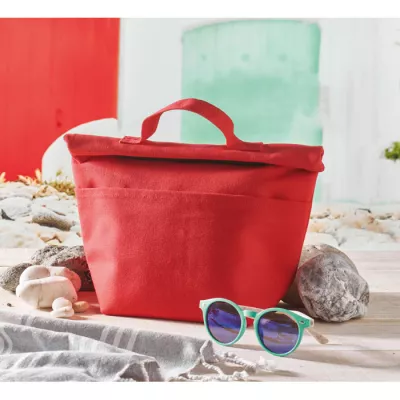 Torba termiczna na lunch z recyklingu RECOBA COLOUR - Czerwony (MO2551-05)