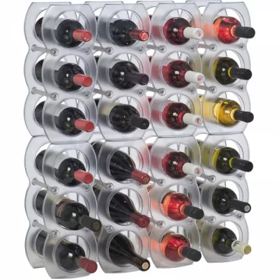 Stojak na wino BOBBY - biały (8837806)