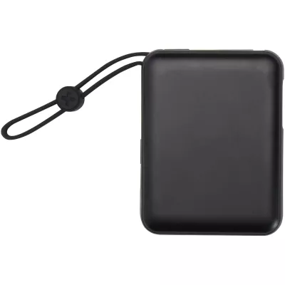 Acrux powerbank do tabletu o pojemności 10 000 mAh i mocy 35 W z wbudowanym kablem typu C - wykonany z tworzyw sztucznych pochodzących z recyklingu. - Czarny (12445090)