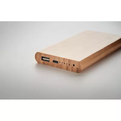 Powerbank 6000 mAh z ładowarką 15W ARENA C - Drewna (MO6815-40)