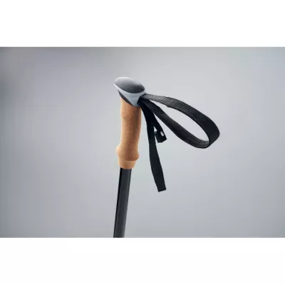 Kijki do nordic walking z korkowymi uchwytami NOLE - Czarny (MO2363-03)