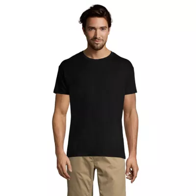 Koszulka unisex bawełniana 150 g/m² Sol's REGENT - Deep Black (S11380-DB)