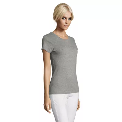 Koszulka damska dopasowana 150 g/m² Sol's REGENT WOMEN - Szary Melanż (S01825-GM)