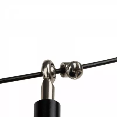 Skakanka z metalowymi rączkami MORITZ - czarny (5117203)