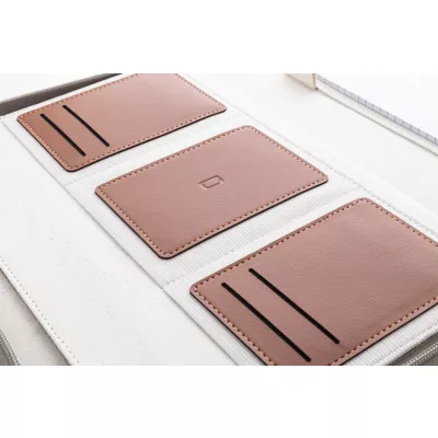 Carbasa Zip teczka na dokumenty z płótna pochodzącego z recyklingu - naturalny-a (AP808296-00)