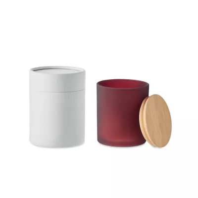 Świeca zapachowa w matowym szkle 120 g KEOPS SMALL - Burgund (MO6612-02)