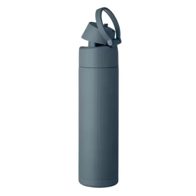 Butelka stalowa ze słomką 650 ml TOIEN ONE - Petrol (MO2989-20)