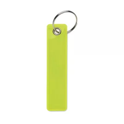 Brelok odblaskowy z PVC KEYFLECT - Fluorescencyjny Zólty (MO2626-70)