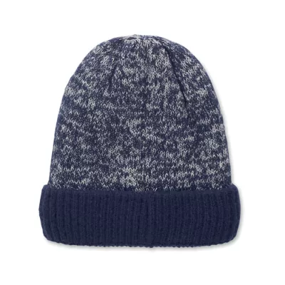Czapka dzianinowa unisex z podszewką polarową PUNTOS - Niebieski (MO3221-04)