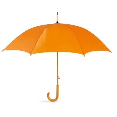 Parasol automatyczny 23,5" z drewnianą rączką CUMULI - Pomaranczowy (KC5131-10)
