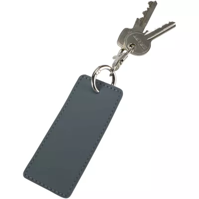 Resi Plus brelok z prostokątną zawieszką z recyklingowanego materiału z certyfikatem GRS - Hale Blue (13014155)