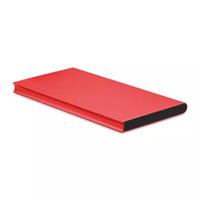 Powerbank płaski aluminiowy 8000 mAh POWERFLAT8 - Czerwony (MO8839-05)