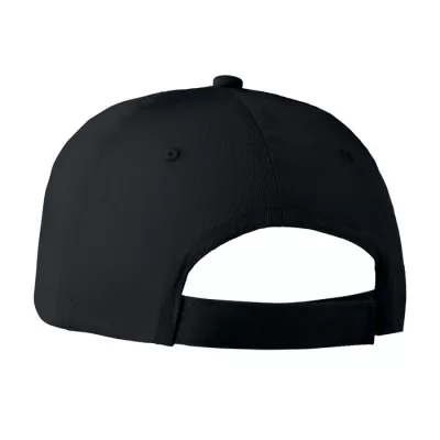 Czapka z daszkiem bawełniana 160 g/m² BASIE APOLLO - Czarny (MO8834-03)