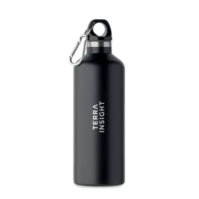 Butelka termiczna z karabińczykiem 500 ml CARABI - Czarny (MO2336-03)