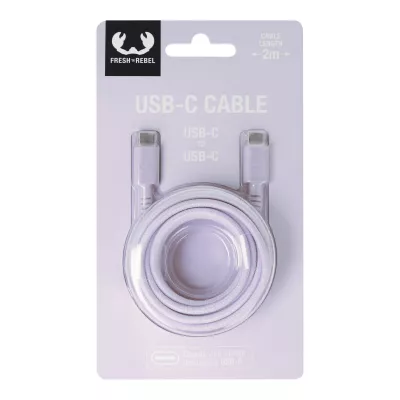 2UCC200 | Kabel Fresh 'Rebel USB-C do USB-C 2,0 m - liliowy (LT49409-N0071)