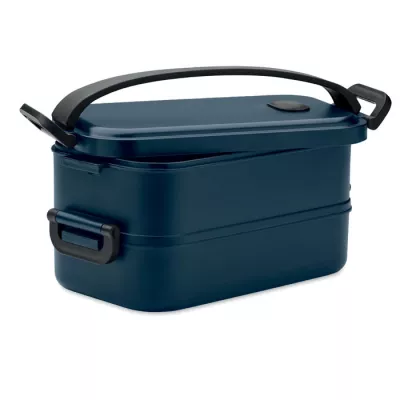 Lunchbox dwupoziomowy 2x800 ml z klamrami IDOLUNCH - Francuski Granat (MO2119-85)
