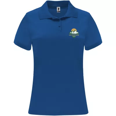Damska sportowa koszulka polo z poliestru 150 g/m² ROLY MONZHA WOMAN 0410 - Błękit królewski (R0410-ROYAL)