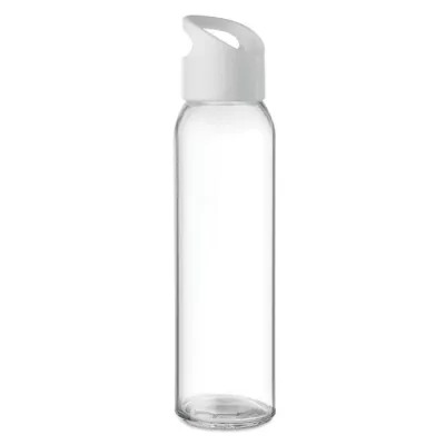 Butelka szklana z uchwytem 470 ml PRAGA - Bialy (MO9746-06)