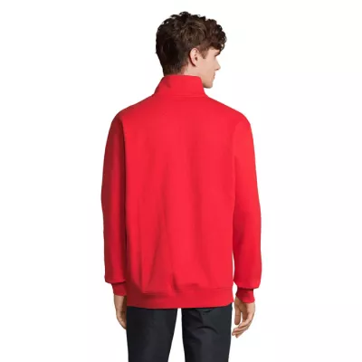 Bluza ze stójką i zamkiem 1/4 Sol's CONRAD - Bright Rojo (S04234-BT)