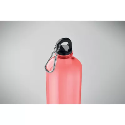 Butelka z RPET z karabińczykiem 750 ml MOSS RE750 - Przezroczysty Czerwony (MO2804-25)