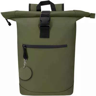 Resi Plus brelok z okrągłą zawieszką z recyklingowanego materiału z certyfikatem GRS  - Leśny zielony (13014064)