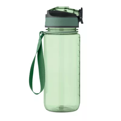 Butelka sportowa motywacyjna z RPET 700 ml ENKEL - Przezroczysty Zielony (MO2792-24)
