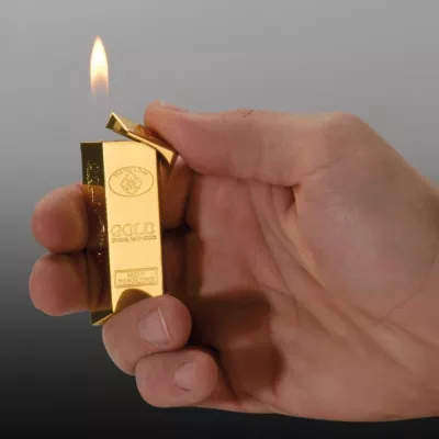 Zapalniczka metalowa WHITNEY - złoty (9874198)