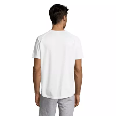 Koszulka sportowa męska raglan 140 g/m² Sol's SPORTY - Bialy (S11939-WH)