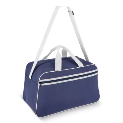 Torba sportowo-podróżna R-PET 600D 48 x 25 x 28 cm 30 l - niebiesko / biały (LT95366-N1101)